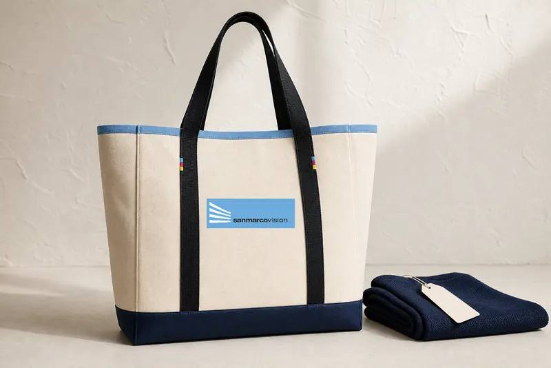 Tote bag in cotone marchiata San Marco Vision